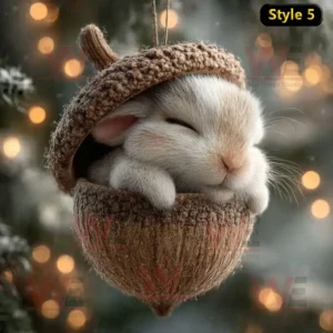 cozy forest animal acorn christ ornaments img 5 PNmRs