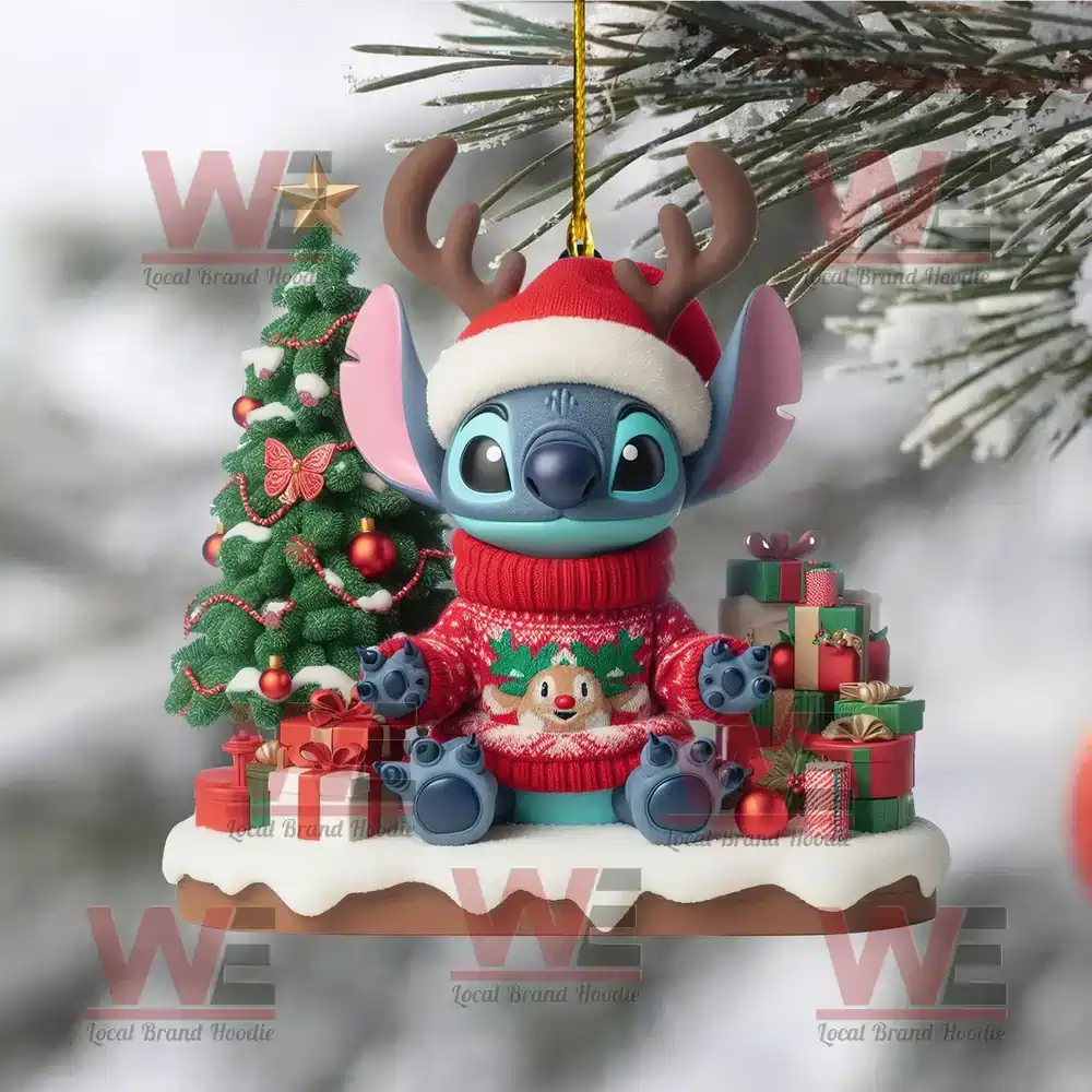 Disney Stitch Christmas Tree Topper With Ornament 7 Disney Stitch Christmas Tree Topper With Ornament - Image 7