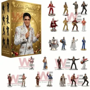 Elvis Presley Advent Calendar 2025 with 24 mini collectible figures in different outfits.