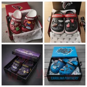 NFL Team Football Crocs Clogs 13 nfl team football crocs clogs with charms img 5 8q8RS