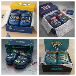 NFL Team Football Crocs Clogs 14 nfl team football crocs clogs with charms img 6 sspLg