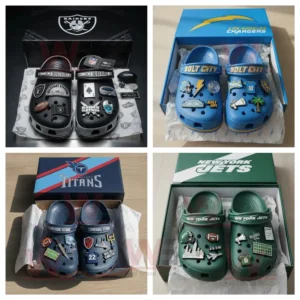 NFL Team Football Crocs Clogs 15 nfl team football crocs clogs with charms img 7 xID1w