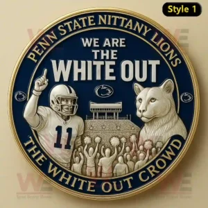 Penn State Nittany Lions The White Out Crowd Coin