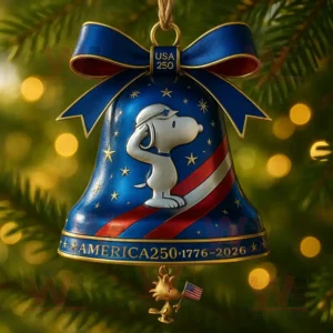 Snoopy America 1776-2026 Bell Ornament