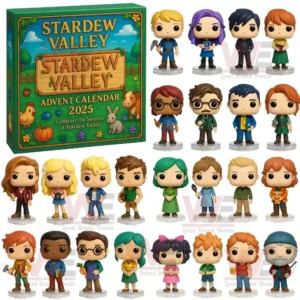 A Stardew Valley Advent Calendar 2025 box with detailed miniature characters from the game.