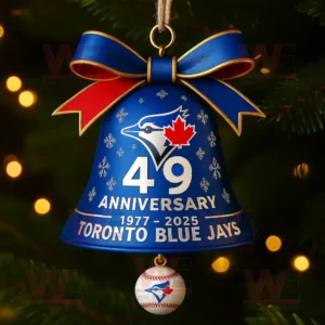 Toronto Blue Jays 49th Anniversary Bell Ornament