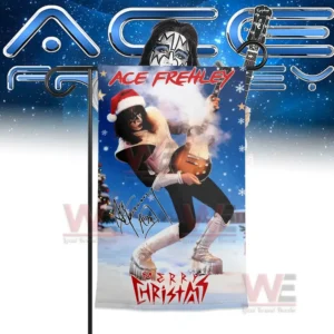 Ace Frehley x Christmas Garden Flag