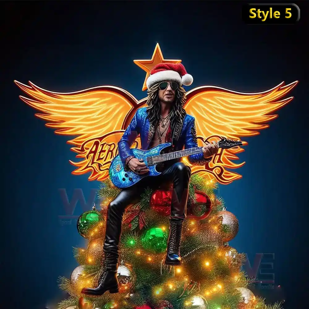 Aerosmith Band Christmas Tree Topper 5 Aerosmith Band Christmas Tree Topper - Image 5