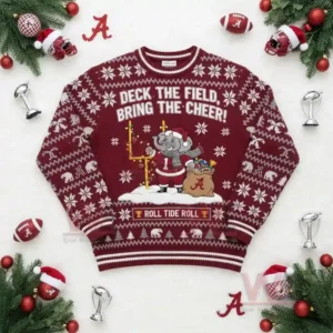 Alabama Crimson Tide Roll Tide Roll Christmas Sweater 13 alabama crimson tide roll tide roll christmas sweater img 5
