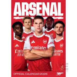 Athletes in red and white uniforms posed in front of a vivid red background with bold text above them!