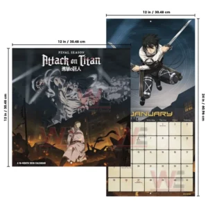 Attack on Titan 2026 Wall Calendar 13 attack on titan 2026 wall calendar img 6 JmrXE