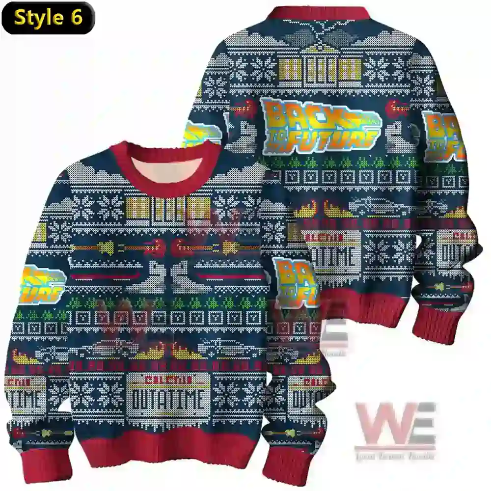 Back to the Future Christmas Sweater 5 Back to the Future Christmas Sweater - Image 5