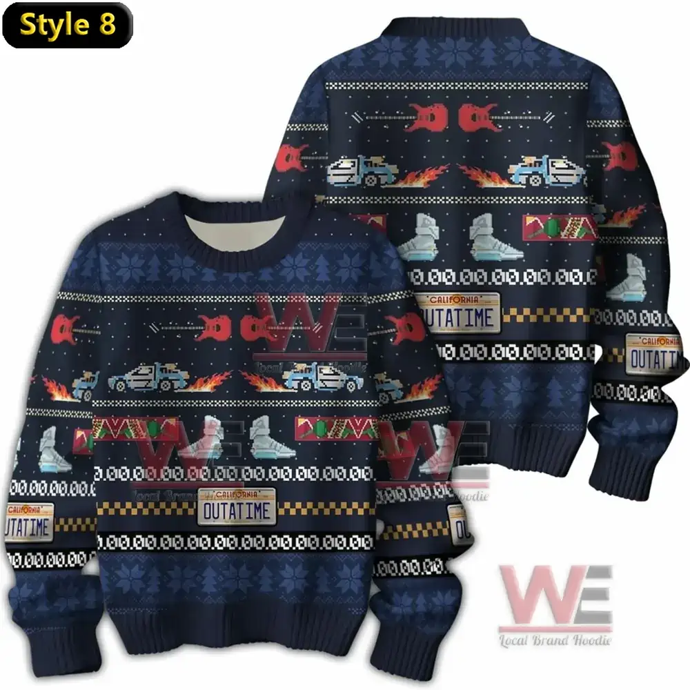Back to the Future Christmas Sweater 7 Back to the Future Christmas Sweater - Image 7