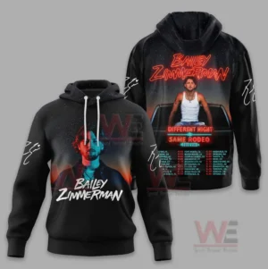 Bailey Zimmerman Diffirent Night Same Rodeo Tour 2026 Shirt 8 Bailey Zimmerman's