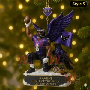baltimore ravens flight of the flock christmas 2025 ornament img 8