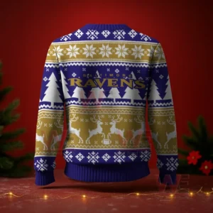 Baltimore Ravens NFL Christmas Ugly Sweater 2025
