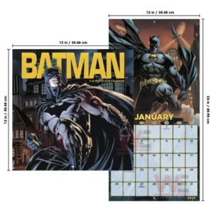 Batman 2026 Wall Calendar 12 batman 2026 wall calendar img 5 p5P7P