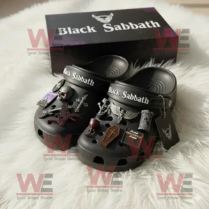 Black Sabbath Crocs Clogs with Charms