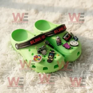 Blink 182 Crocs Clogs with Charms