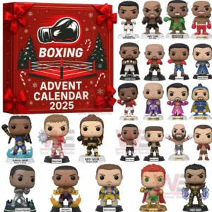 Boxing Advent Calendar 2025 5 Boxing Advent Calendar 2025 set with multiple miniature boxer figures in varied poses and colorful gear!