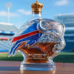 buffalo bills 65th anniversary bills mafia whiskey bottle img 4 86Jt1