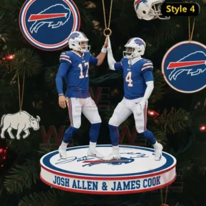 buffalo bills high five christmas ornament img 4