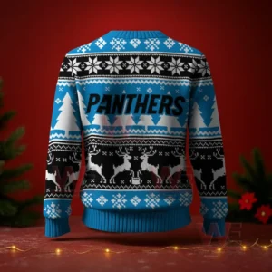Carolina Panthers NFL Christmas Ugly Sweater 2025