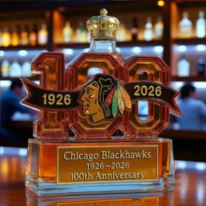 Chicago Blackhawks 1926-2026 100th Anniversary Whiskey Bottle 15 chicago blackhawks 1926 2026 100th anniversary whiskey bottle img 6 4jYca