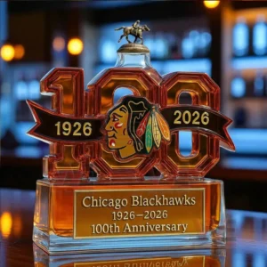 Chicago Blackhawks 1926-2026 100th Anniversary Whiskey Bottle 16 chicago blackhawks 1926 2026 100th anniversary whiskey bottle img 7 07Wjv