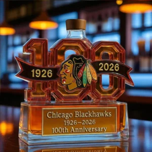 Chicago Blackhawks 1926-2026 100th Anniversary Whiskey Bottle 17 chicago blackhawks 1926 2026 100th anniversary whiskey bottle img 8 MAHiS