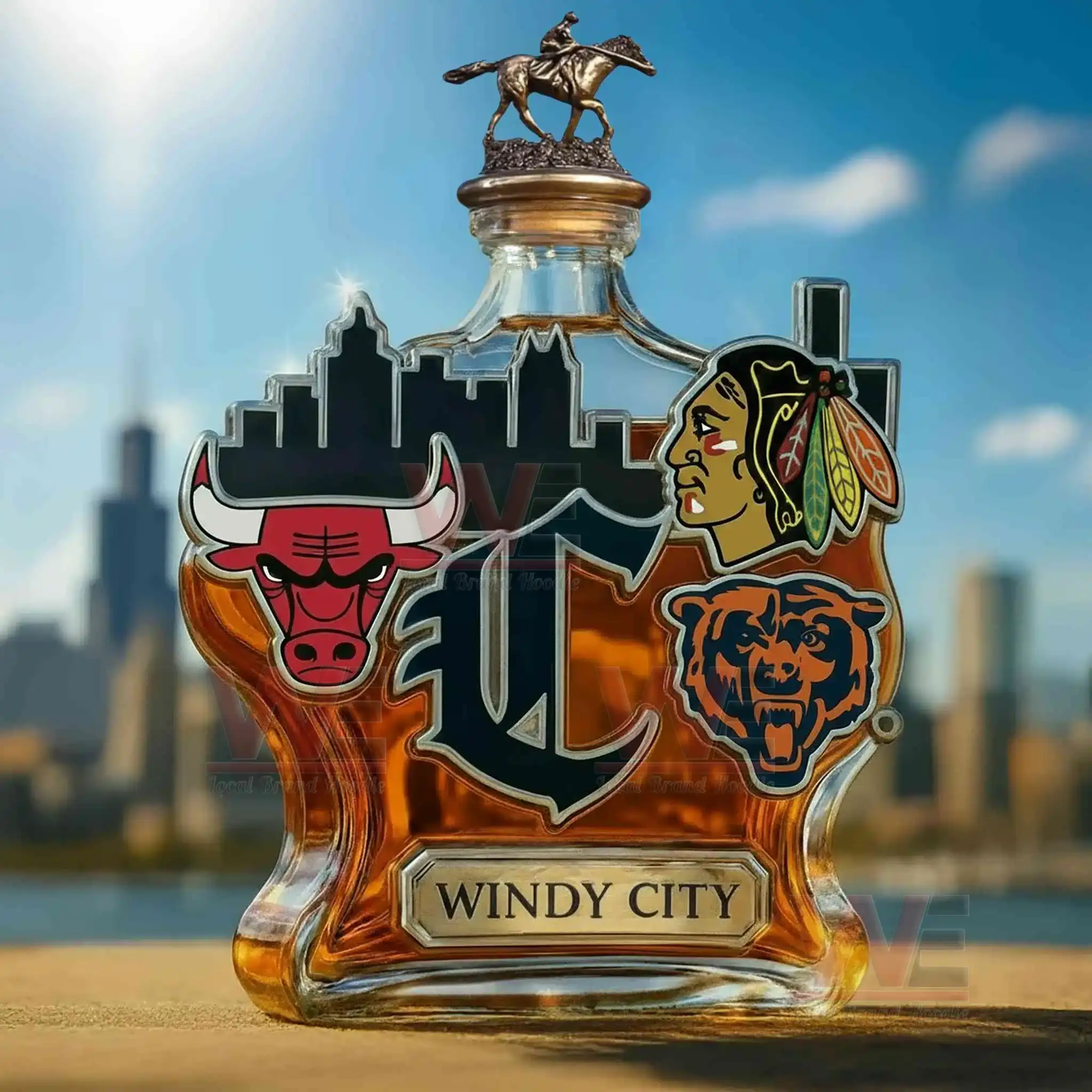 Chicago Windy City Limited Edition Whiskey Bottle 5 Chicago Windy City Limited Edition Whiskey Bottle - Image 5