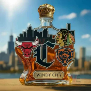 Chicago Windy City Limited Edition Whiskey Bottle 13 chicago limited edition windy city whiskey bottle img 5 HA1BW
