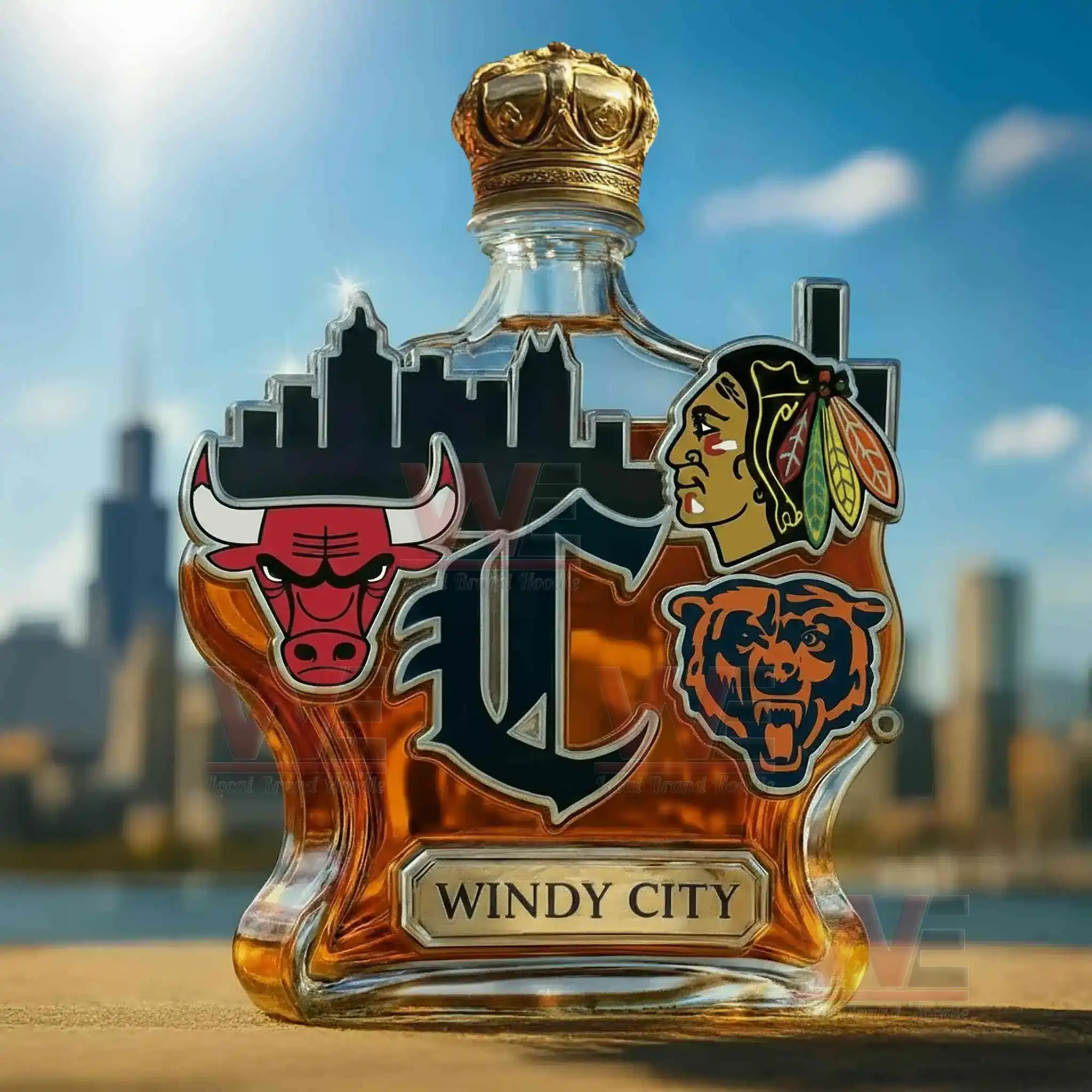 Chicago Windy City Limited Edition Whiskey Bottle 6 Chicago Windy City Limited Edition Whiskey Bottle - Image 6
