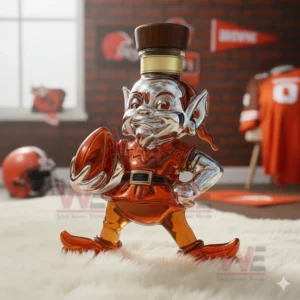cleveland browns brownie the elf whiskey bottle img 4 4j9iO