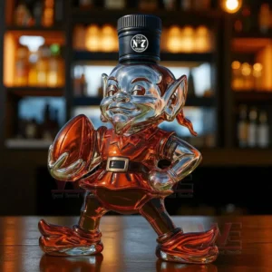 cleveland browns brownie the elf whiskey bottle img 7 ICetL