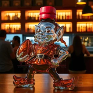 cleveland browns brownie the elf whiskey bottle img 8 4aFnL