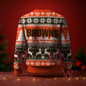 Cleveland Browns NFL Christmas Ugly Sweater 2025