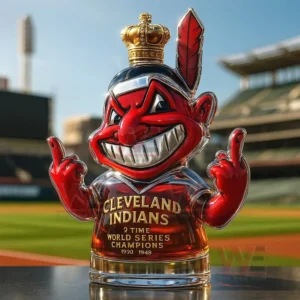 cleveland indians 2 time world series champions whiskey bottle img 4 PAYPd