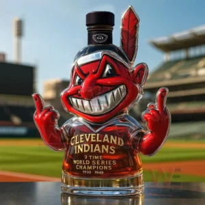 cleveland indians 2 time world series champions whiskey bottle img 5 zhVgl