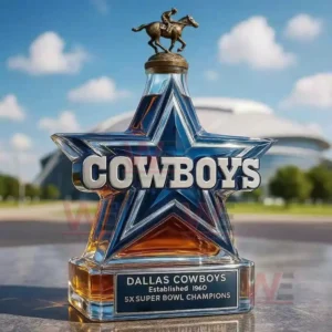 dallas cowboys 5x super bowl champions limited edition whiskey bottle img 5 e9b6h