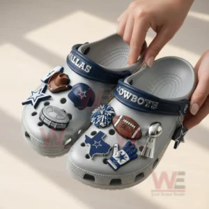 Dallas Cowboys Crocs Crocband Clogs With Charms 11 dallas cowboys nfl crocs clogs with charms img 6 hRDoW