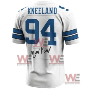 Back view of Marshawn Kneeland Dallas Cowboys jersey with number 94 and signature!