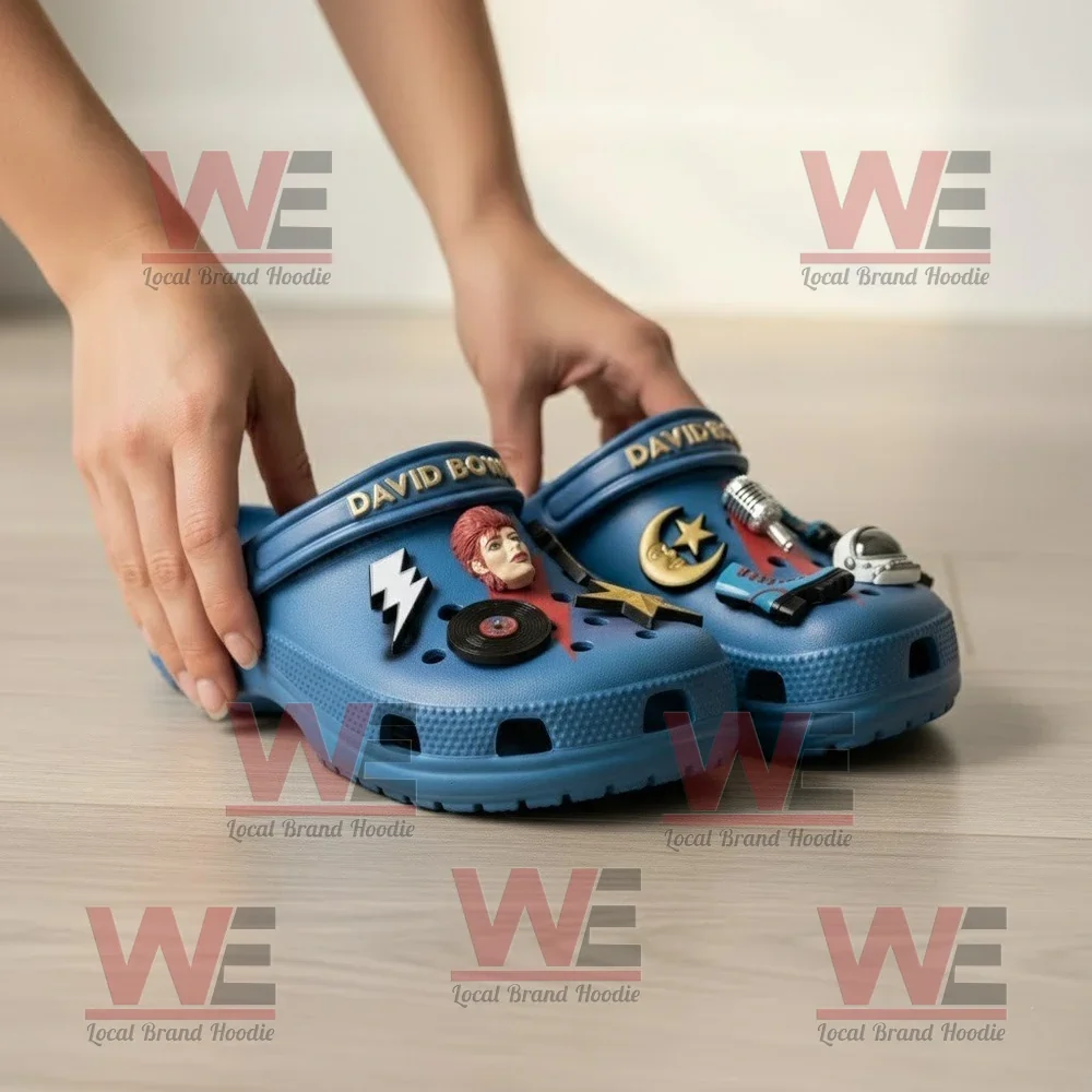 David Bowie Crocs Clogs with Charms 5 David Bowie Crocs Clogs with Charms - Image 5