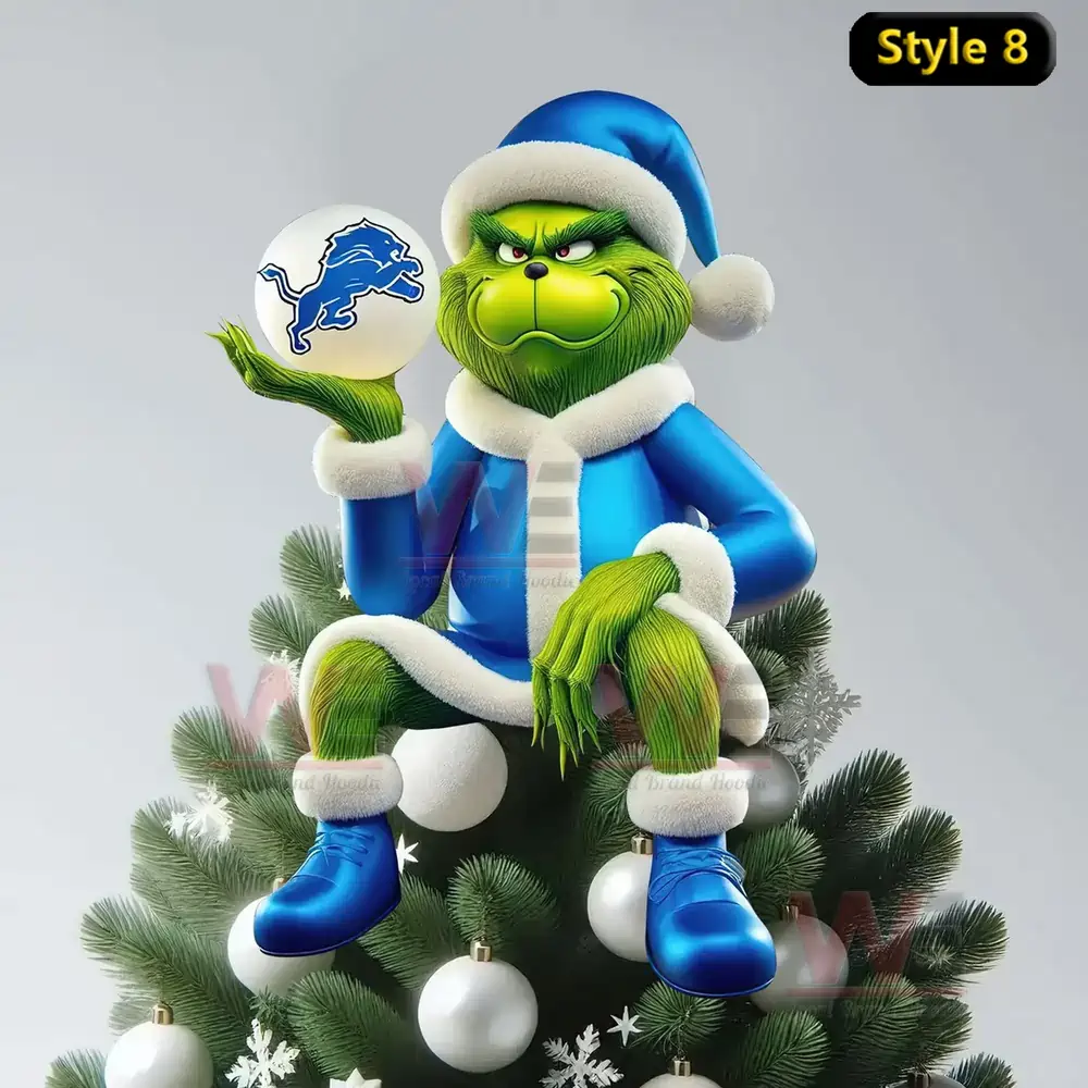 Detroit Lions Christmas Tree Topper 9 Detroit Lions Christmas Tree Topper - Image 9