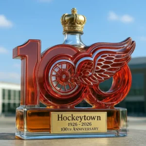 detroit red wings hockeytown 1926 2026 anniversary limited edition whiskey bottle img 4 1bYrU