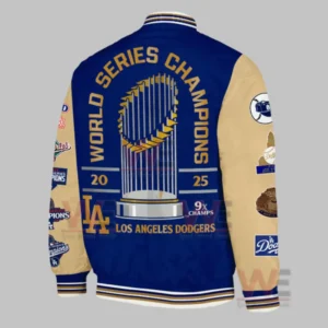 LA Dodgers World Series Champions x9 Bomber Jacket and Cap 16 dodgers world series champions x9 bomber jacket and cap img 3