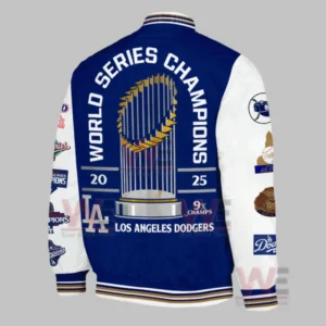 LA Dodgers World Series Champions x9 Bomber Jacket and Cap 19 dodgers world series champions x9 bomber jacket and cap img 5