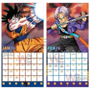 Dragon Ball Z 2026 Wall Calendar 12 dragon ball z 2026 wall calendar img 5 D7AJv