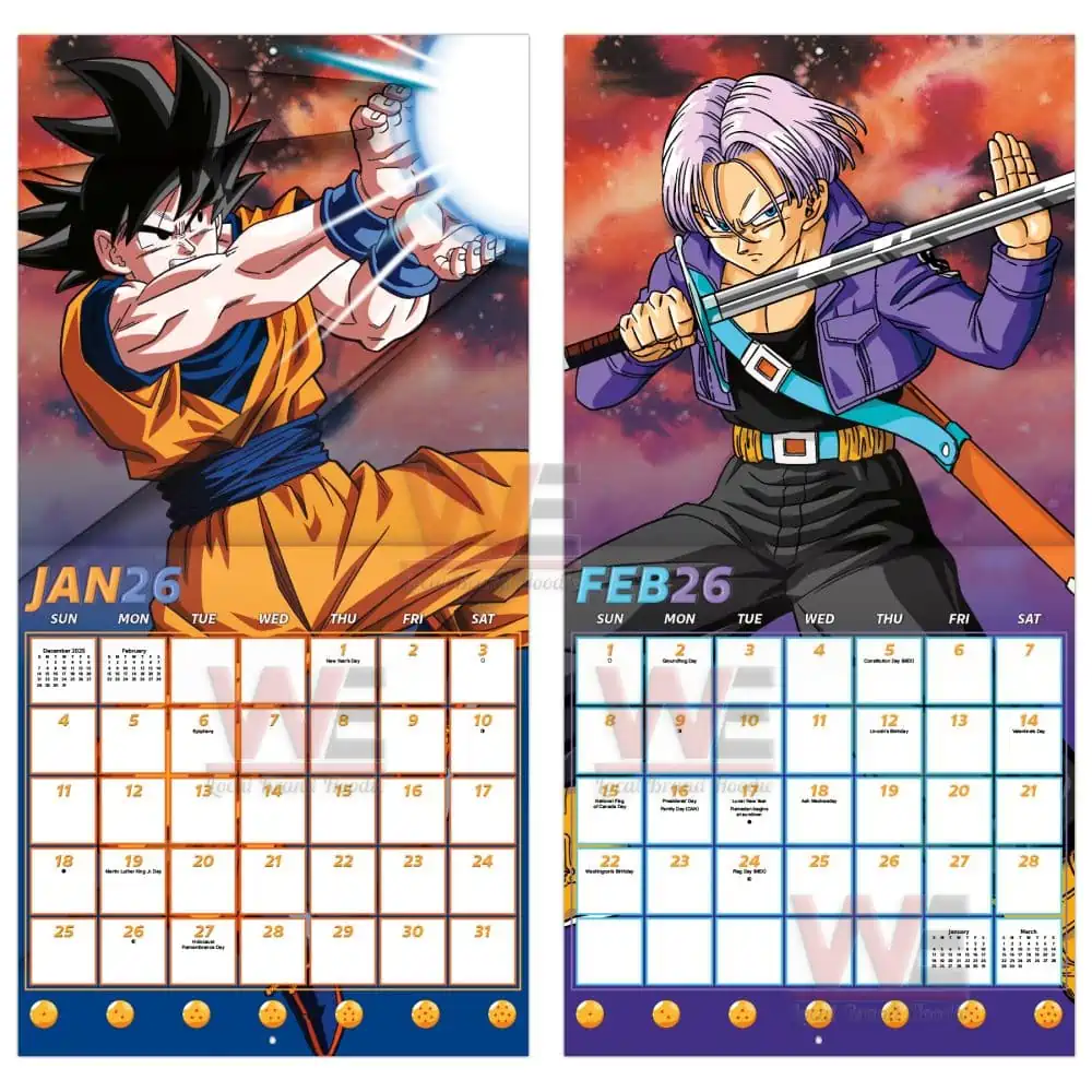 Dragon Ball Z 2026 Wall Calendar 6 Dragon Ball Z 2026 Wall Calendar - Image 6