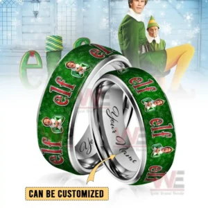 Elf Movie Silver Tungsten Rings